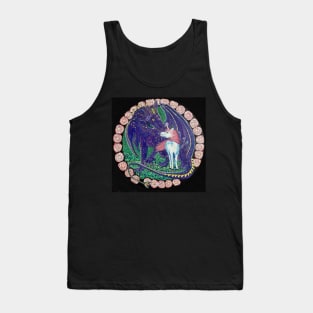 Purple dragon and unicorn Tank Top